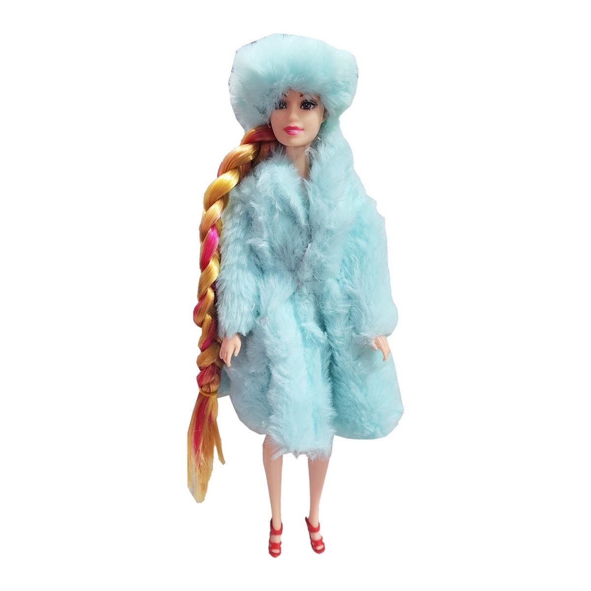 GENERICO - Muñeca Princesa Reina Vestido Lanoso Frio Cabello Largo