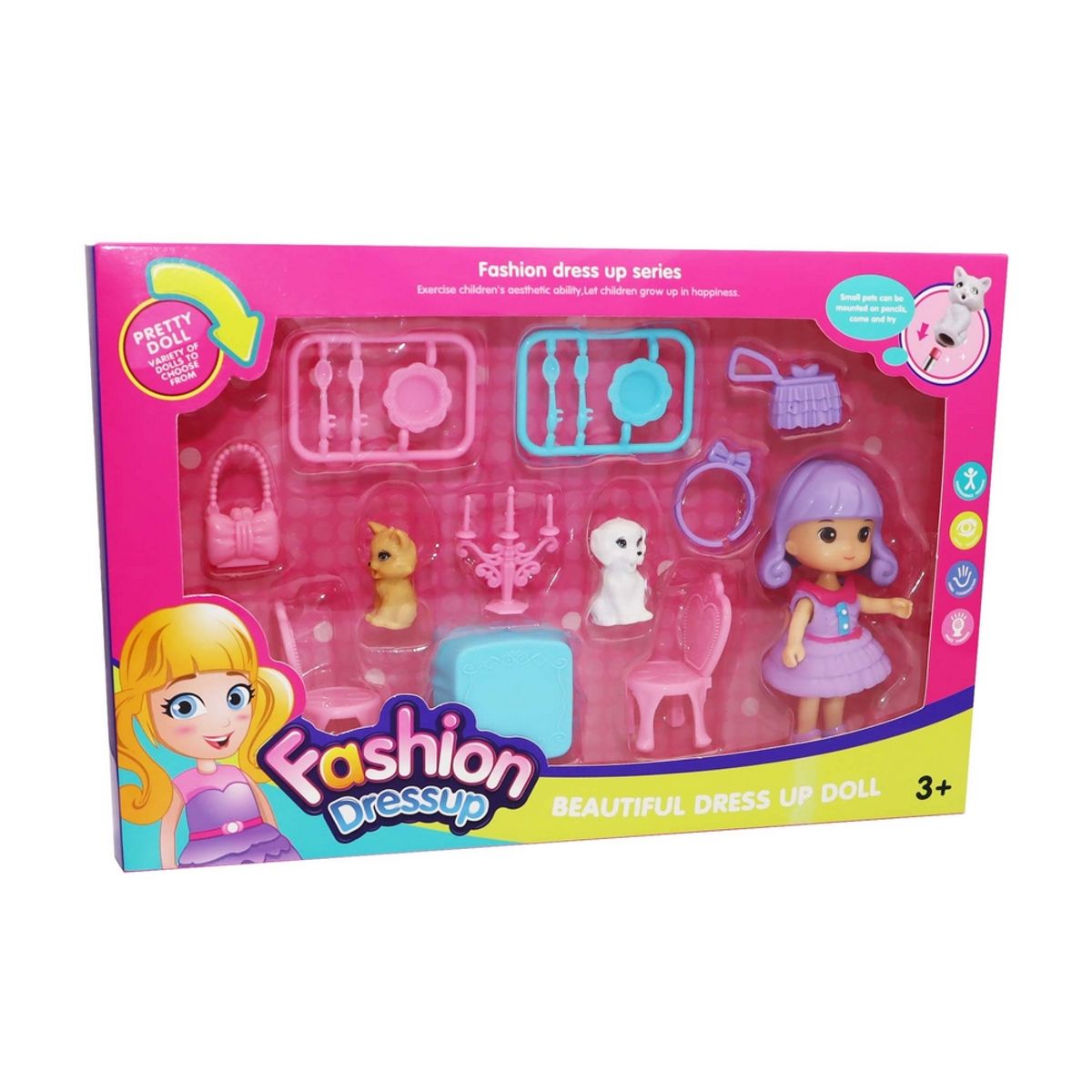 GENERICO - Set De Muebles Para Casa De Muñeca Mascotas Juguete Niñas