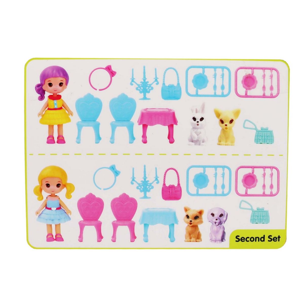 GENERICO - Set De Muebles Para Casa De Muñeca Mascotas Juguete Niñas