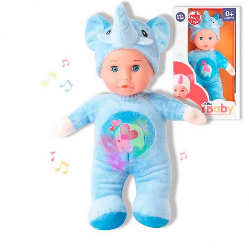 GENERICO - Muñeco Bebe Niñas Mi Baby Sonido Felpa Juguete Elefante