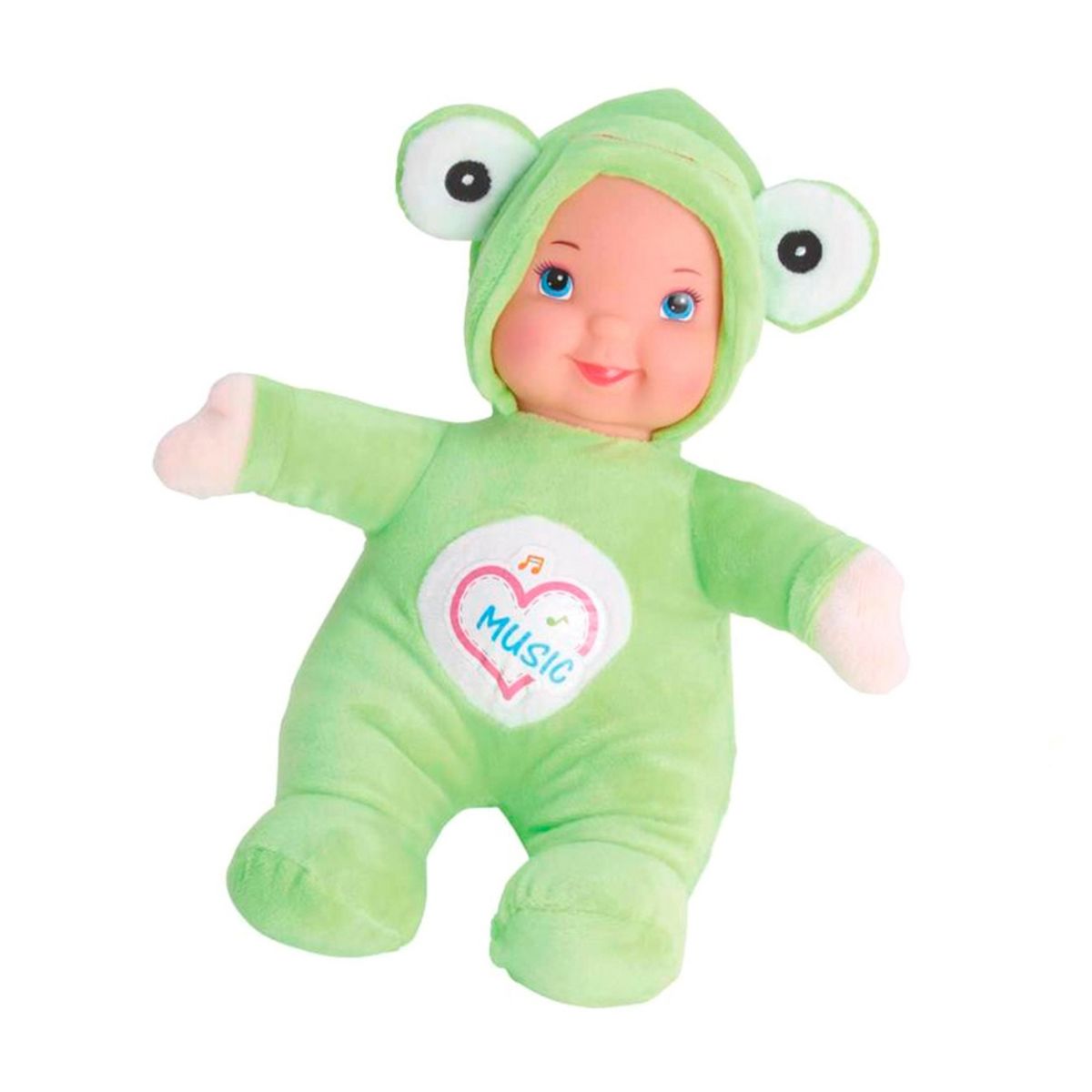 GENERICO - Muñeco Bebe Niñas Mi Baby Sonido Felpa Juguete Pijama Rana