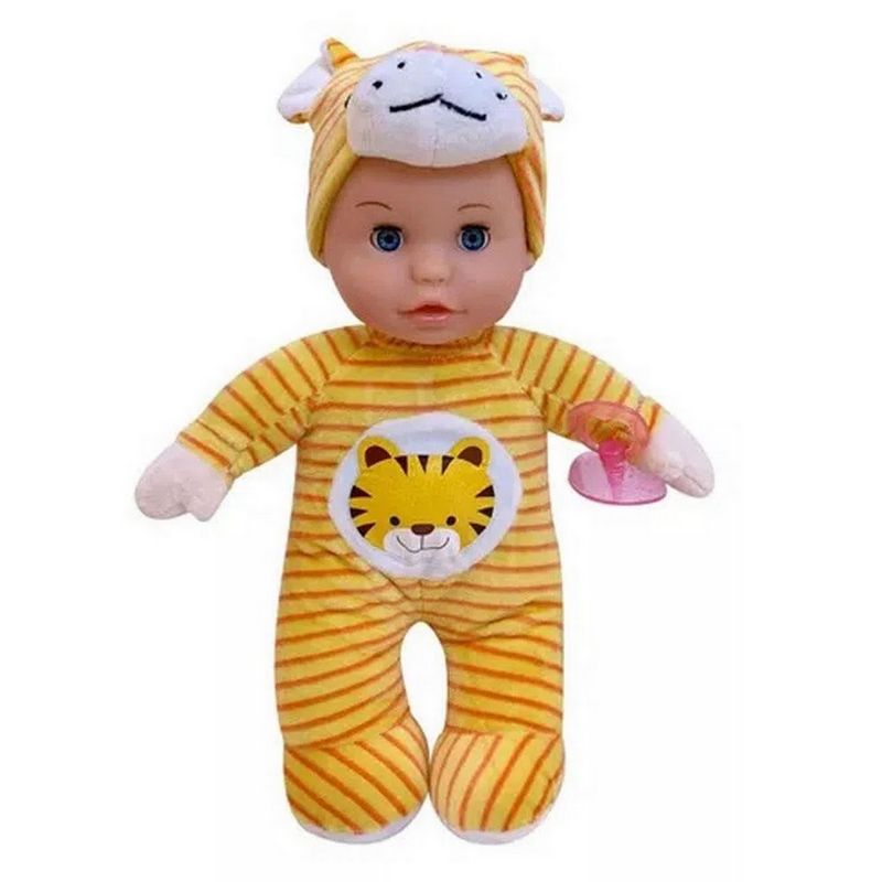 GENERICO - Muñeco Bebe Niñas Mi Baby Sonido Felpa Juguete Pijama Tigre