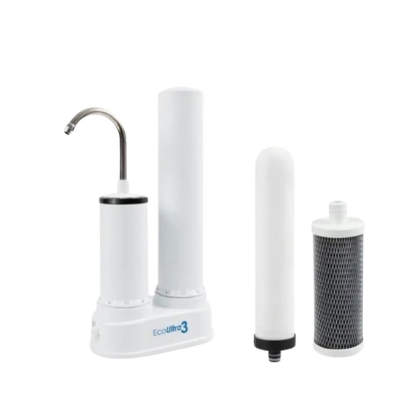 ECOTRADE - Filtro Purificador Agua Ecoultra3 mas Kit 2 Repuestos Ecotrade