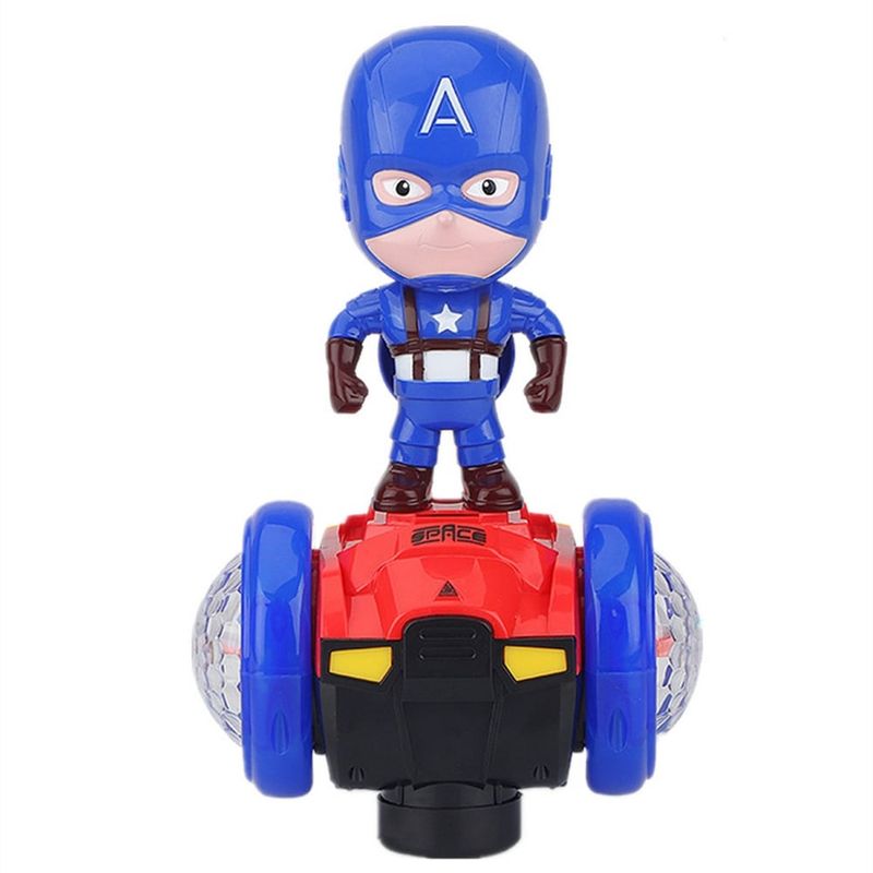 GENERICO - Capitan America Musical Con Patineta Scooter