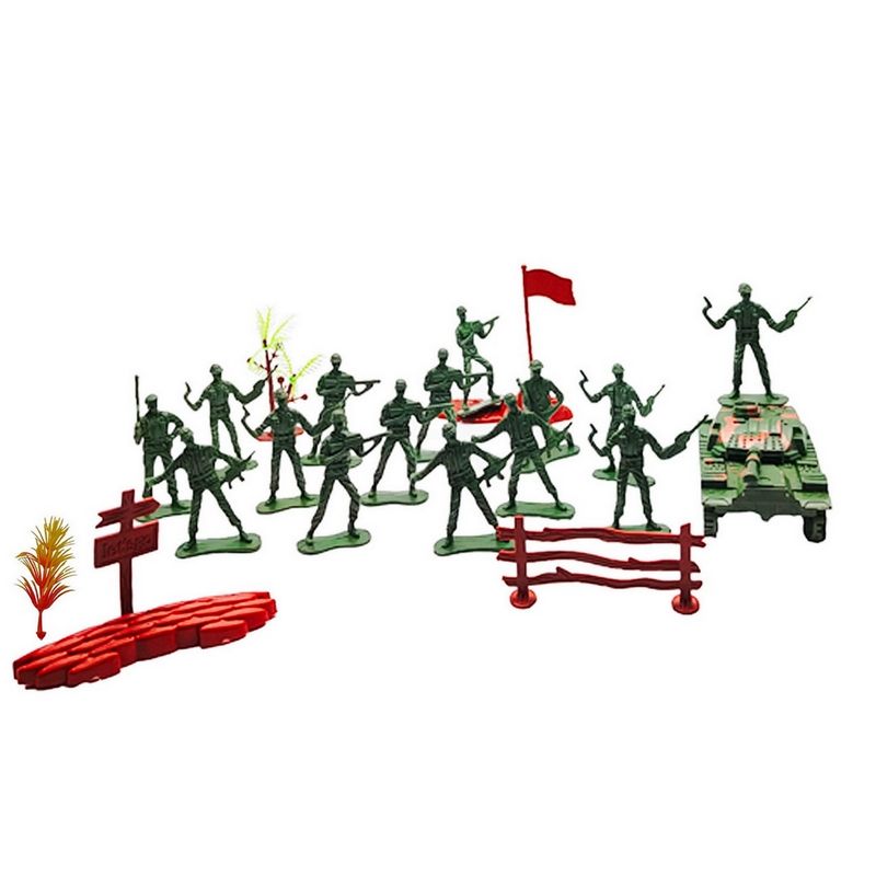 GENERICO - Soldados Militar Peloton Juguete Niños Set Accesorio Tanque