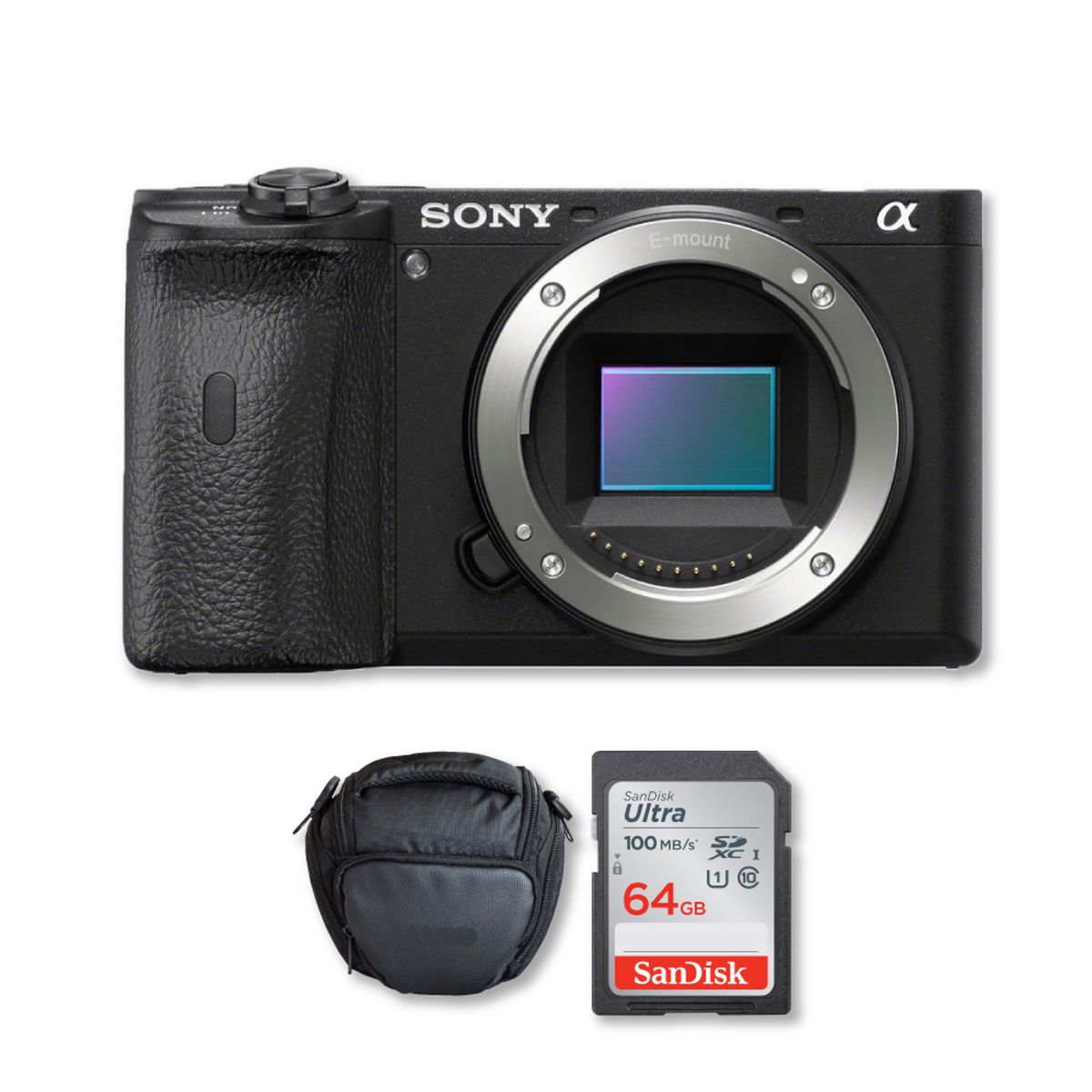 SONY - Sony A6100 4K Mirrorless Solo Cuerpo + Memoria 64Gb-100Mbs Bolso