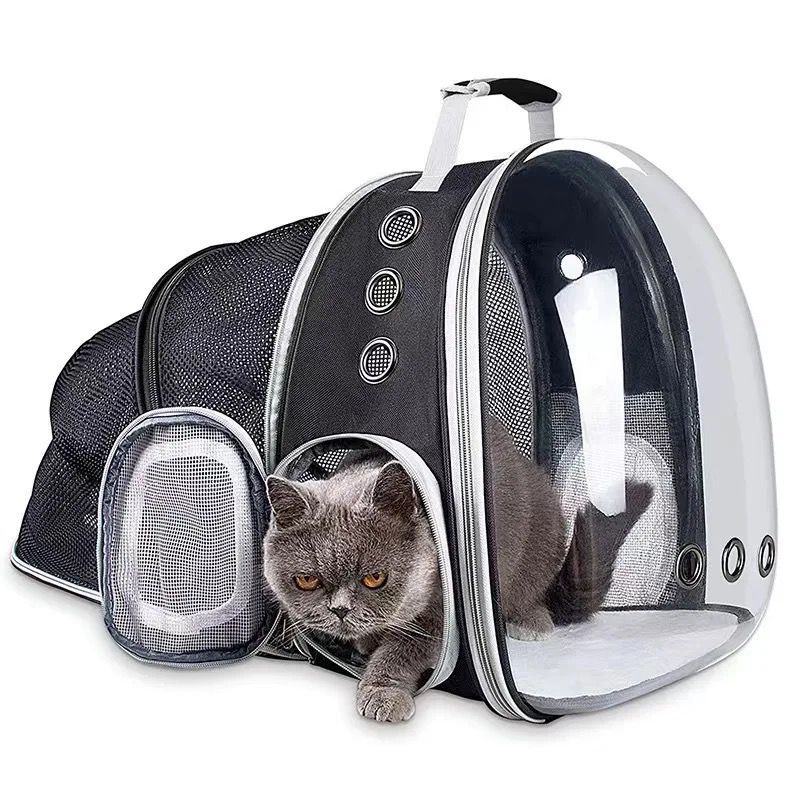GENERICO - Maleta guacal morral expandible para mascota gato o perro