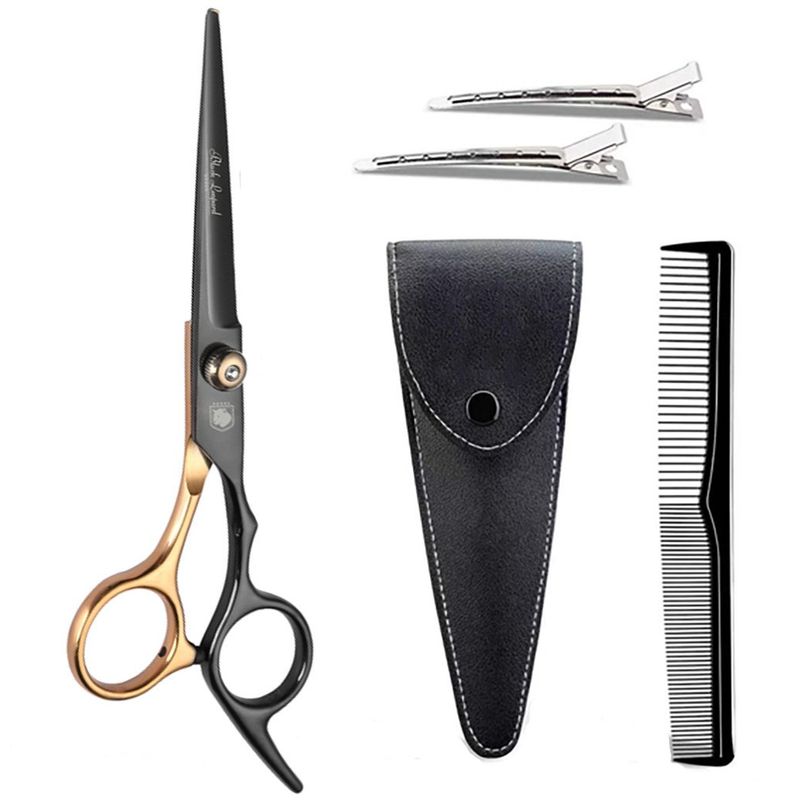 GENERICO - Tijera de corte profesional para peluqueria Black Leopard BlackGold