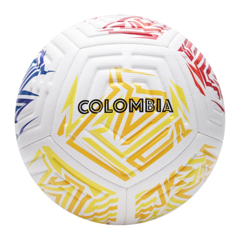 ZOOM SPORT - Balon De Futbol N°5 Copa America Colombia 12 Paneles Blanco