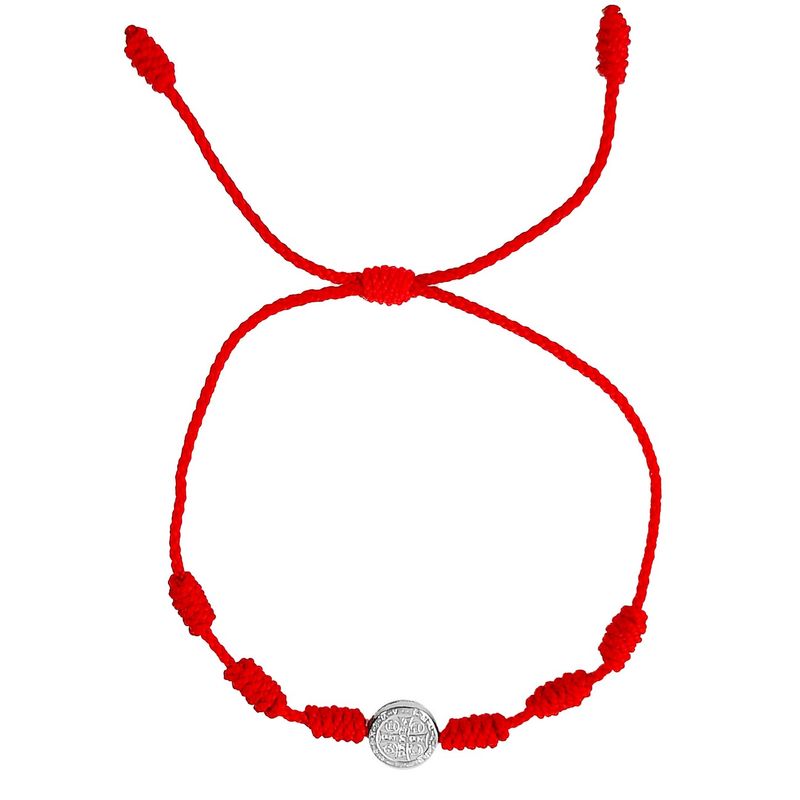 GENERICO - Pulsera San Benito En Plata Nudos Protecciòn Unisex+ Estuche
