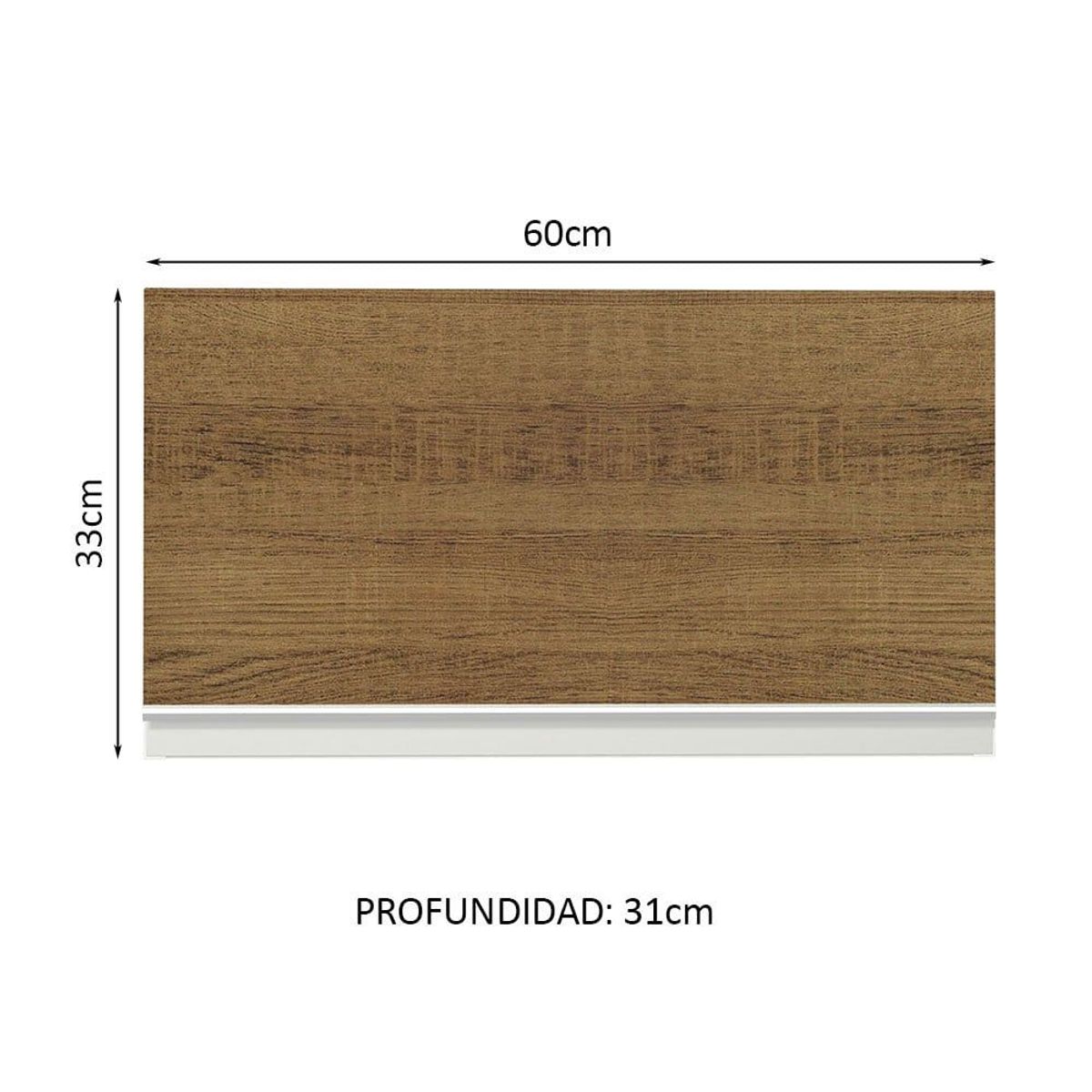 MADESA - Mueble de Cocina Superior Glamy 60 cm 1 Puerta Abatible