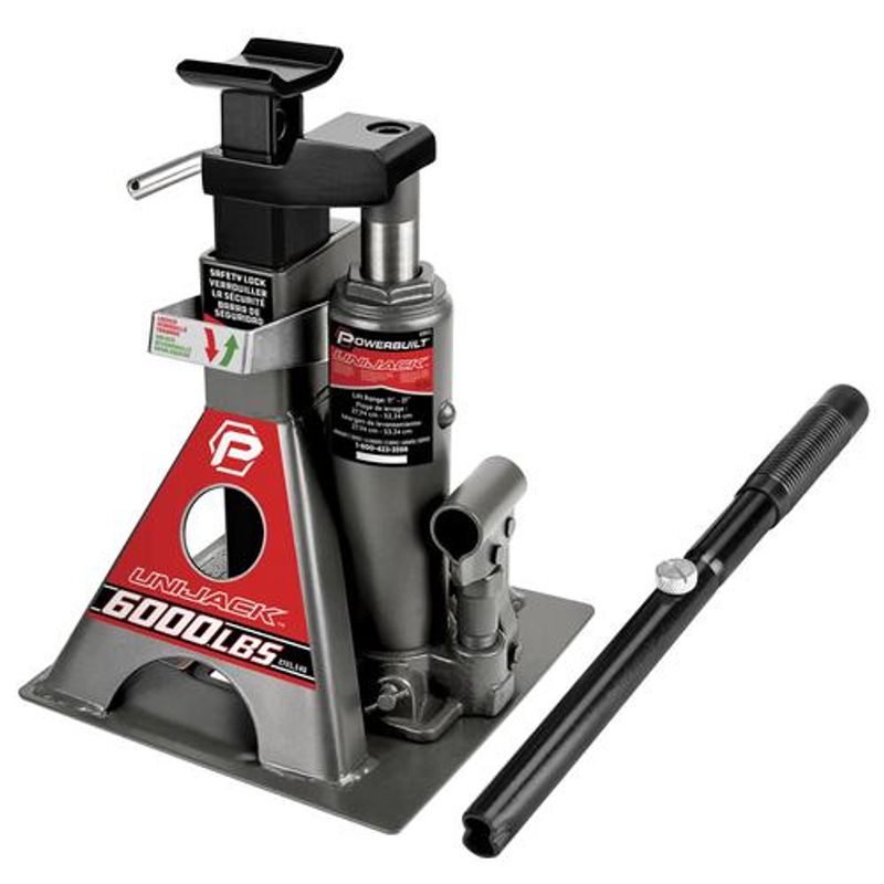 GENERICO - Powerbuilt Gato Hidraulico 3 Toneladas Unijack