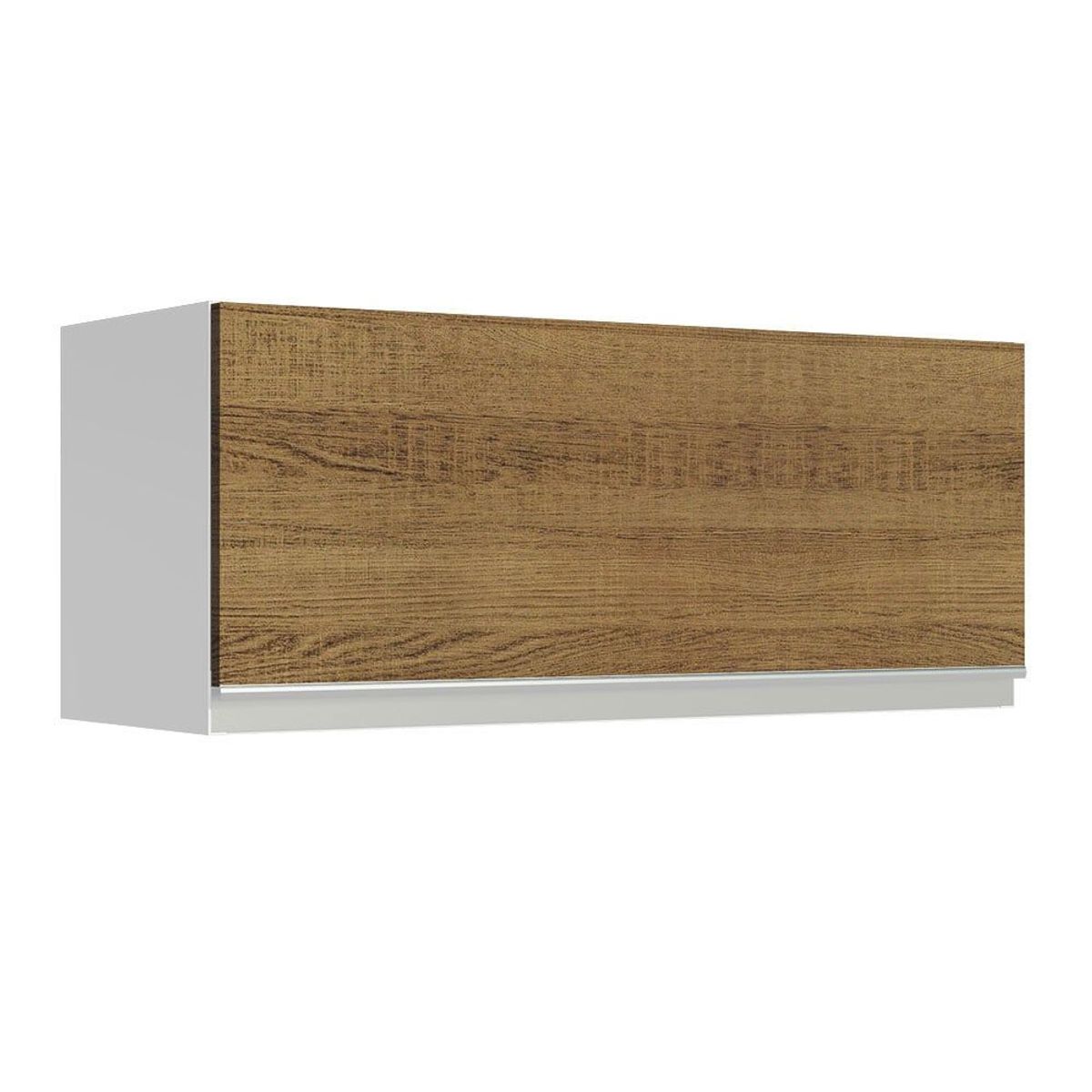 MADESA - Mueble de Cocina Superior Glamy 80 cm 1 Puerta Abatible Blanco/Marrón