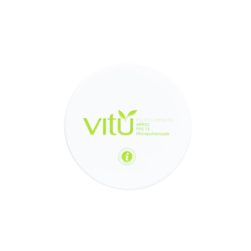 VITU - Polvo Vitú Compacto Micropulverizado Arroz Y Fps 15 Tono 03 Nuez