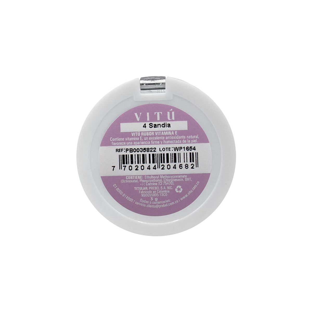 VITU - Rubor Vitú Compacto Vitamina E Tono 04 Sandía