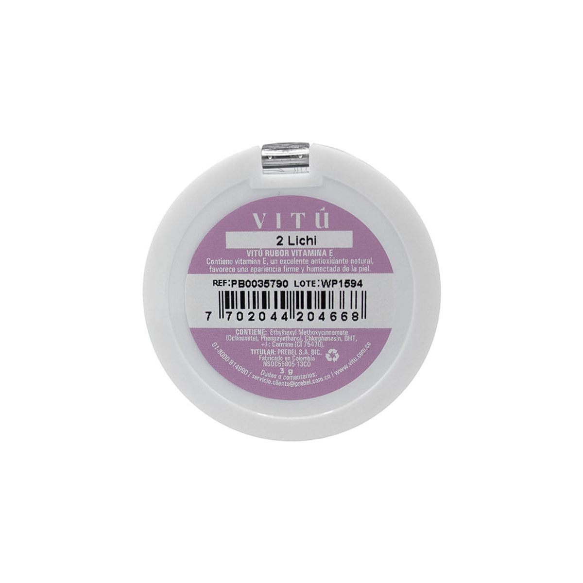 VITU - Rubor Vitú Compacto Vitamina E 02 Lichi