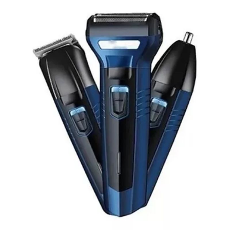 GENERICO - Máquina Afeitadora Y Cortadora De Pelo Geemy Gm-6589 Color Azul 110v