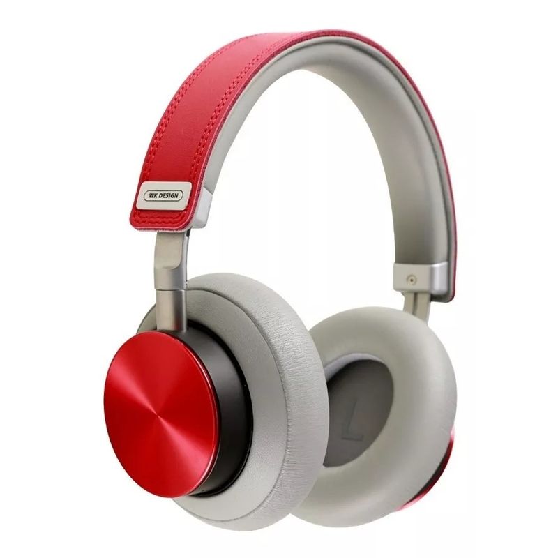 WK DESIGN - Audífonos Bluetooth Over-ear Noise Canceling Wk Design - Rojo
