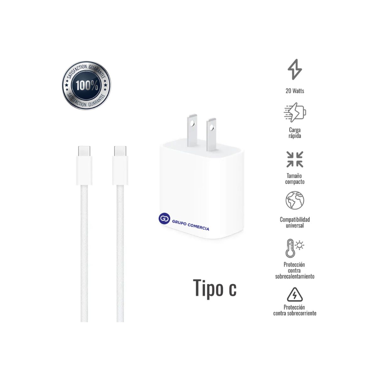 SHENGKE - Cargador Para Iphone 15 Pro Y Max 35w Usb - C A Usb - C