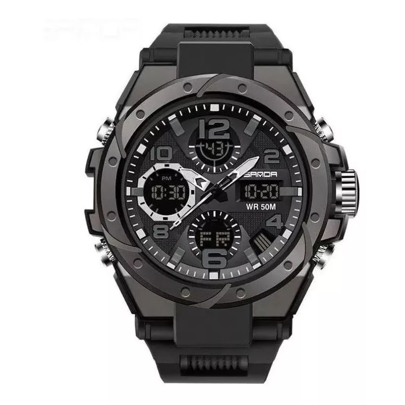 SANDA - Reloj Deportivo Sanda 6008 S Shock 50m Resistente al Agua