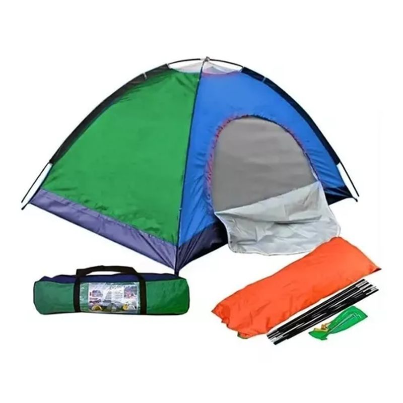 GENERICO - Carpa Camping Para 4 Personas Impermeable Acampar