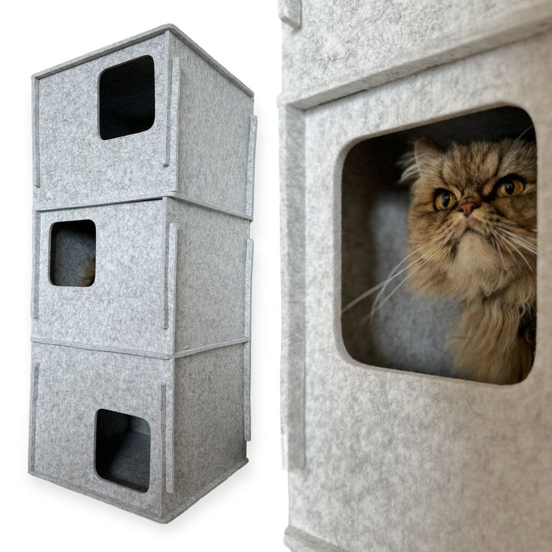 GENERICO - Torre de Lujo para Gato en Fieltro