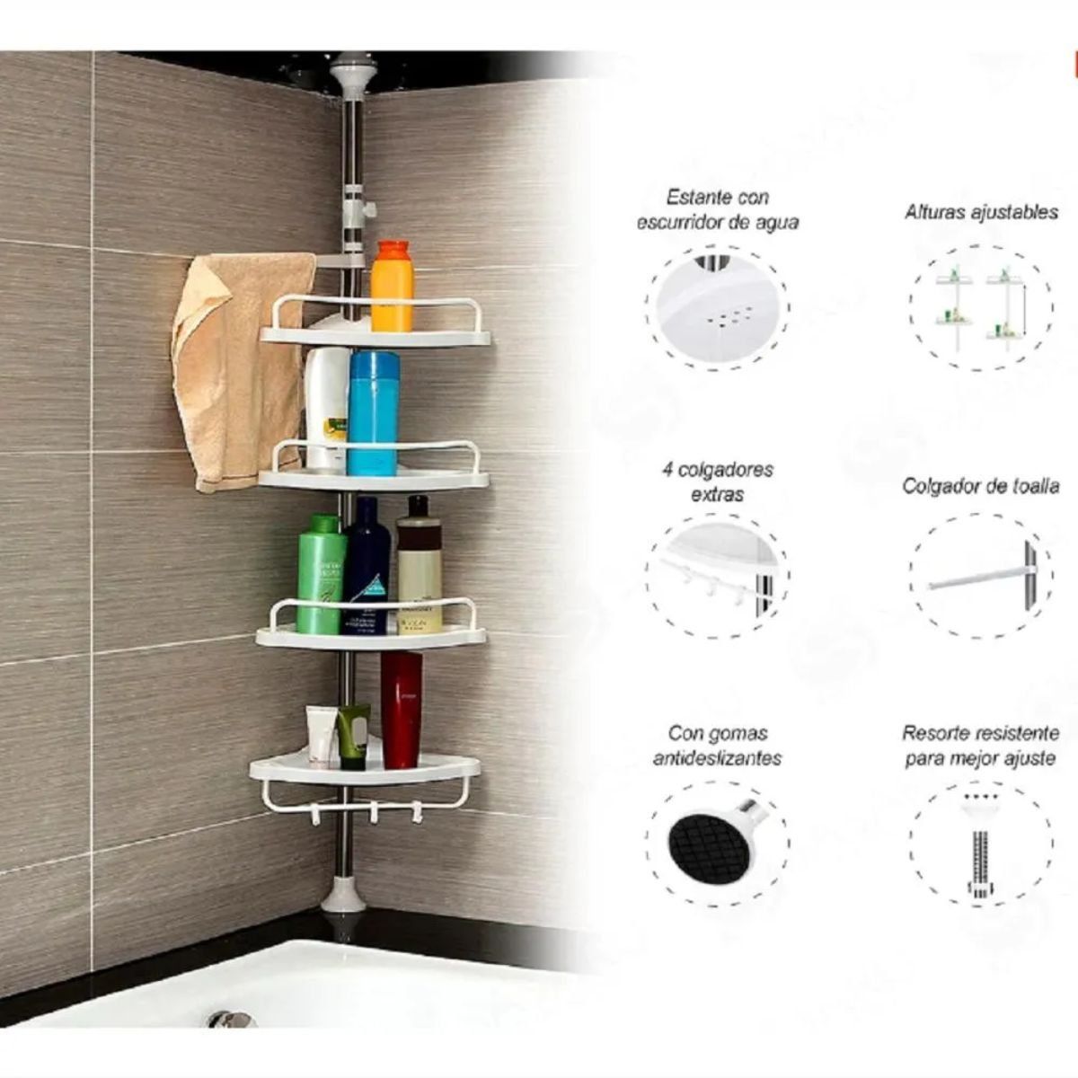 GENERICO - Organizador de baño esquinero