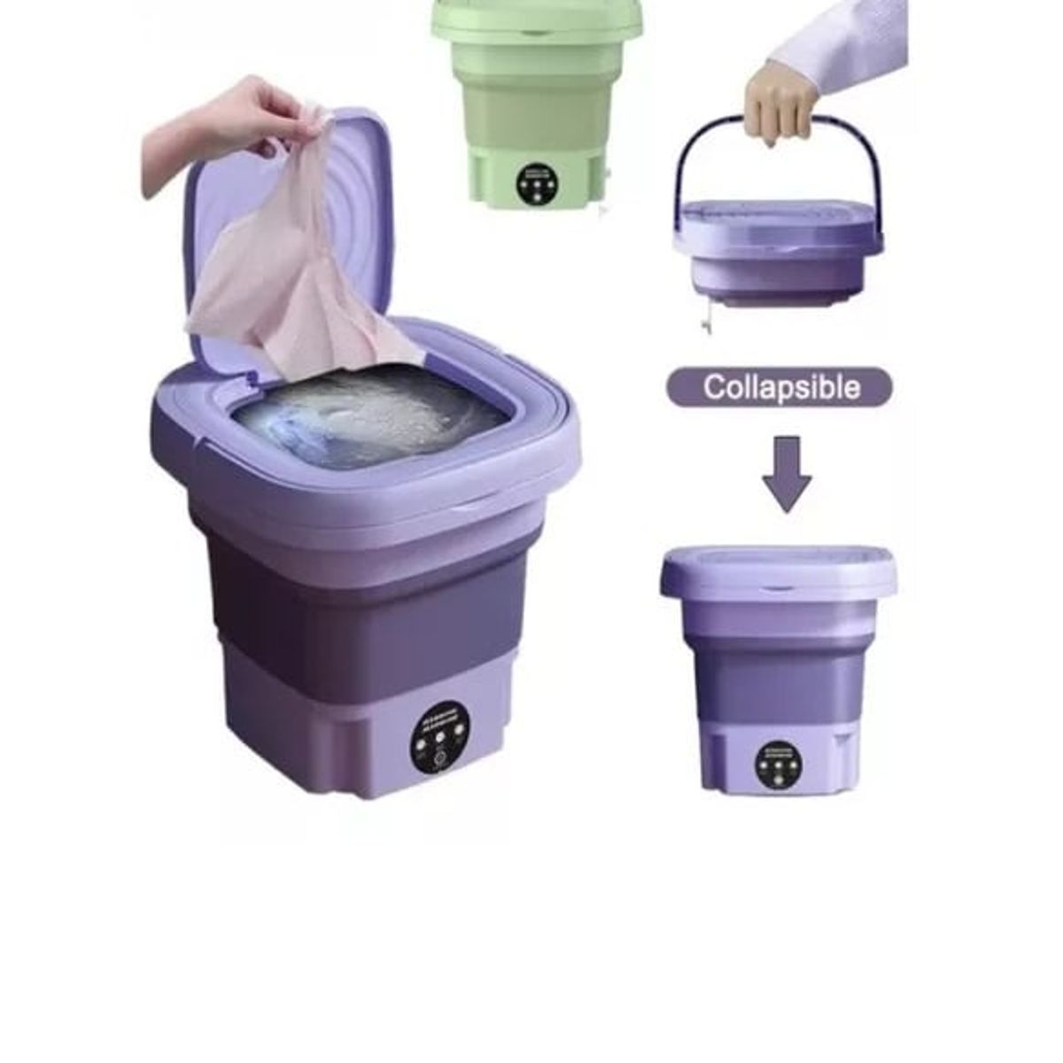 GENERICO - Lavadora Portátil Mini De 8 Litros, Secadora Giratoria