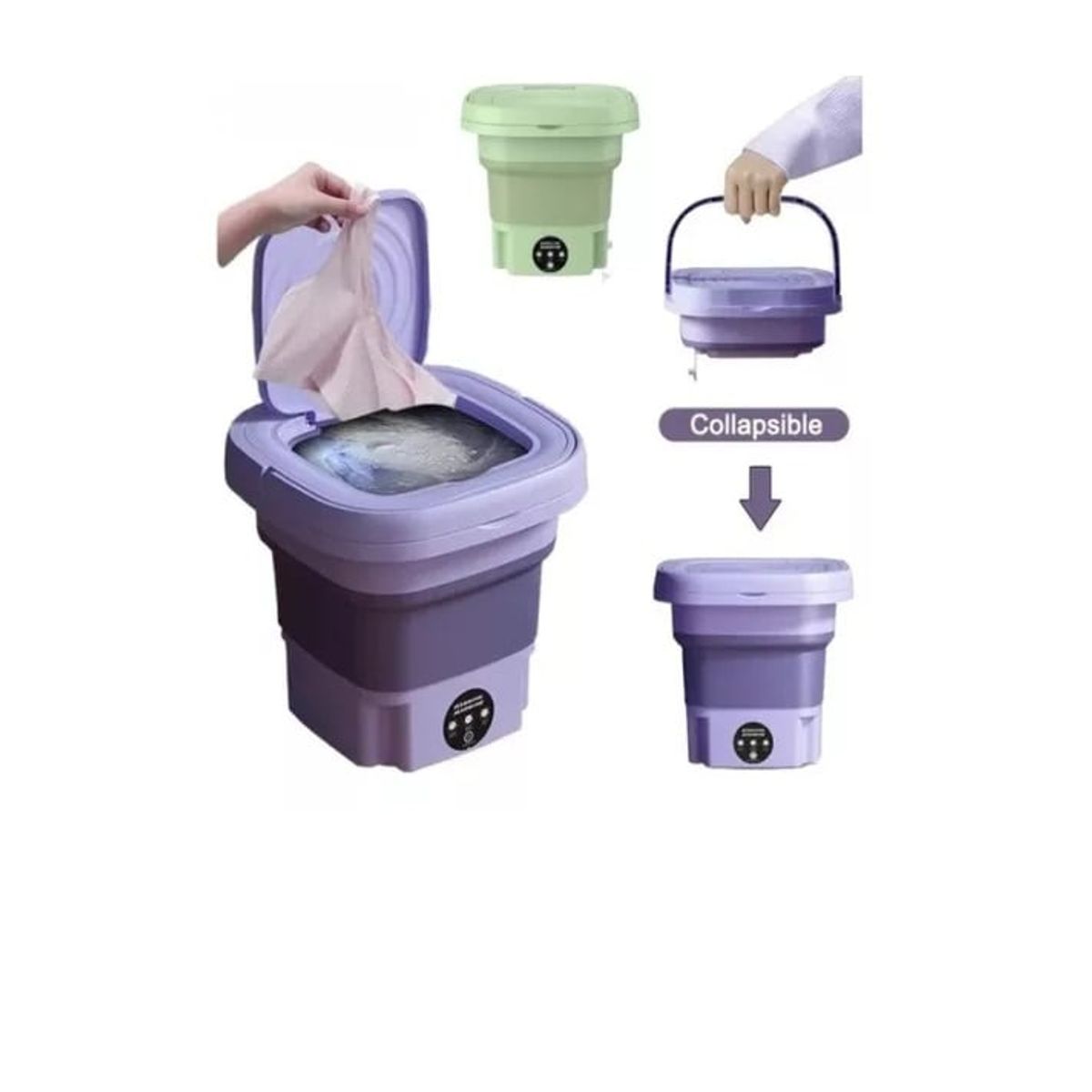 GENERICO - Lavadora Portátil Mini De 8 Litros, Secadora Giratoria