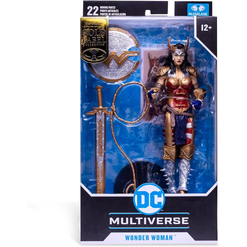 MC FARLANE - Figura Mujer Maravilla By Todd Mcfarlane Gold Label