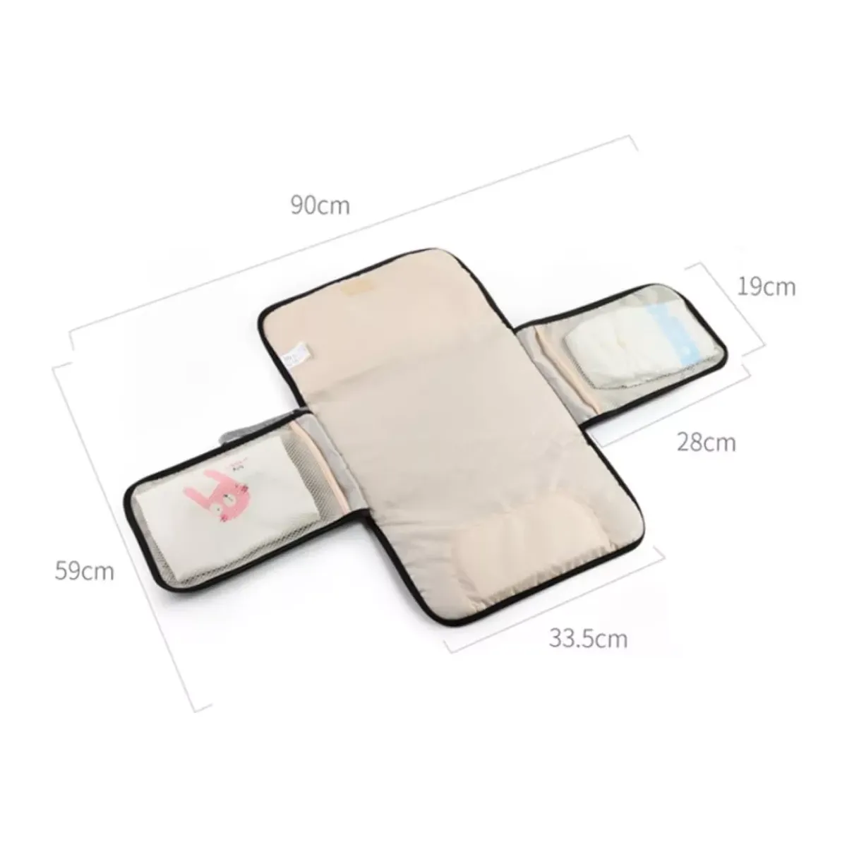 AFM - Cambiador De Pañales Portátil Impermeable Plegable Para Bebé