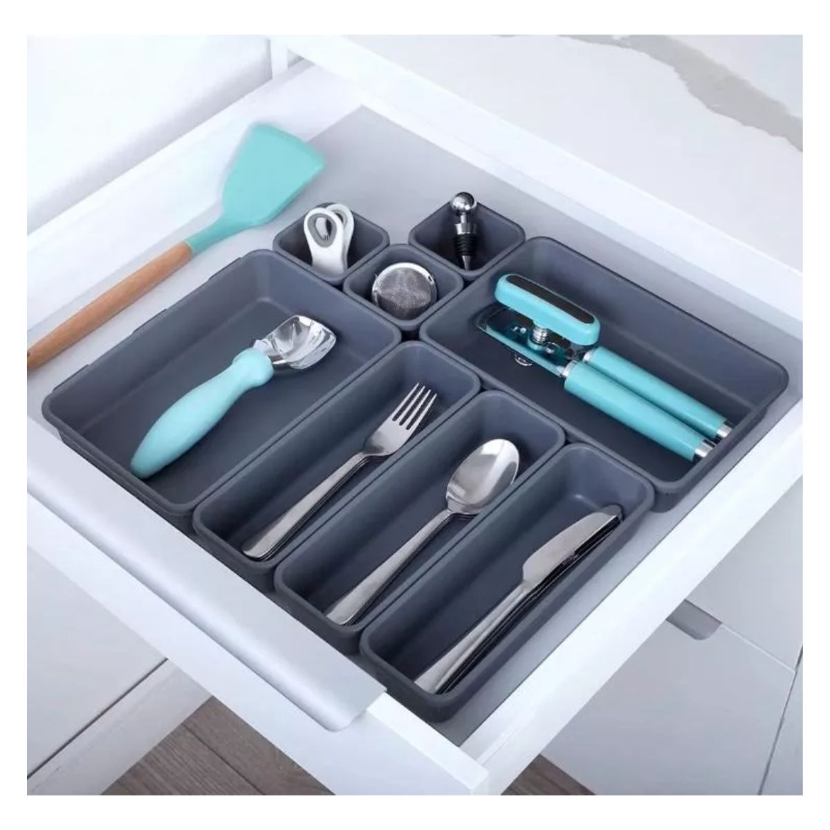 AFM - Organizador De Cajones Multiusos Separador 8 Piezas