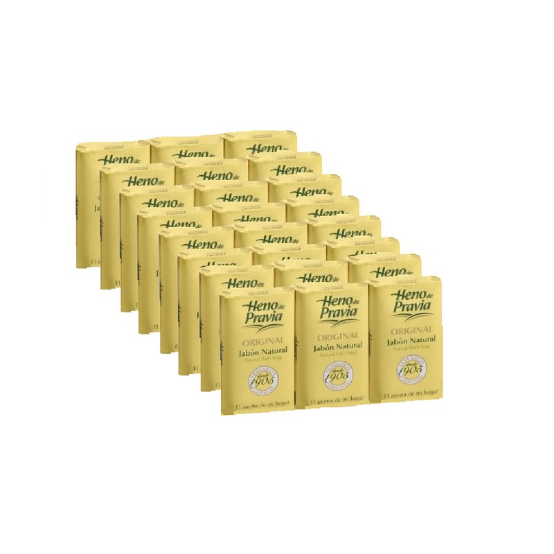 HENO DE PRAVIA - Caja Jabón Heno de Pravia Original  x 24 Unidades de 115 gr