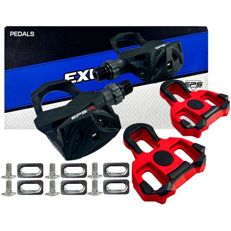 EXUSTAR - Pedales Bicicleta De Ruta Exustar E-pr4 Tipo Look