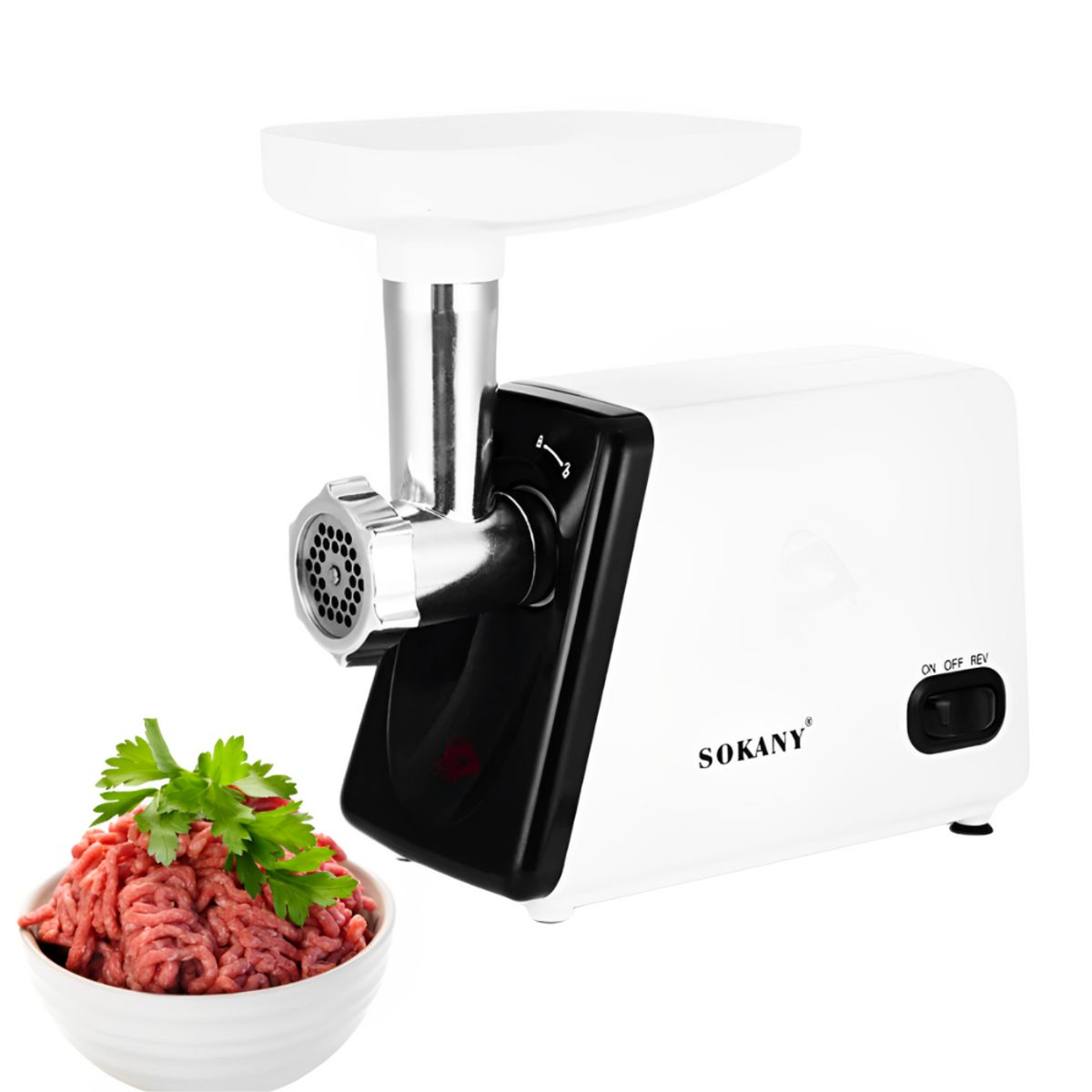 SOKANY - Molino Eléctrico Para Maíz Carne 2500w Sokany