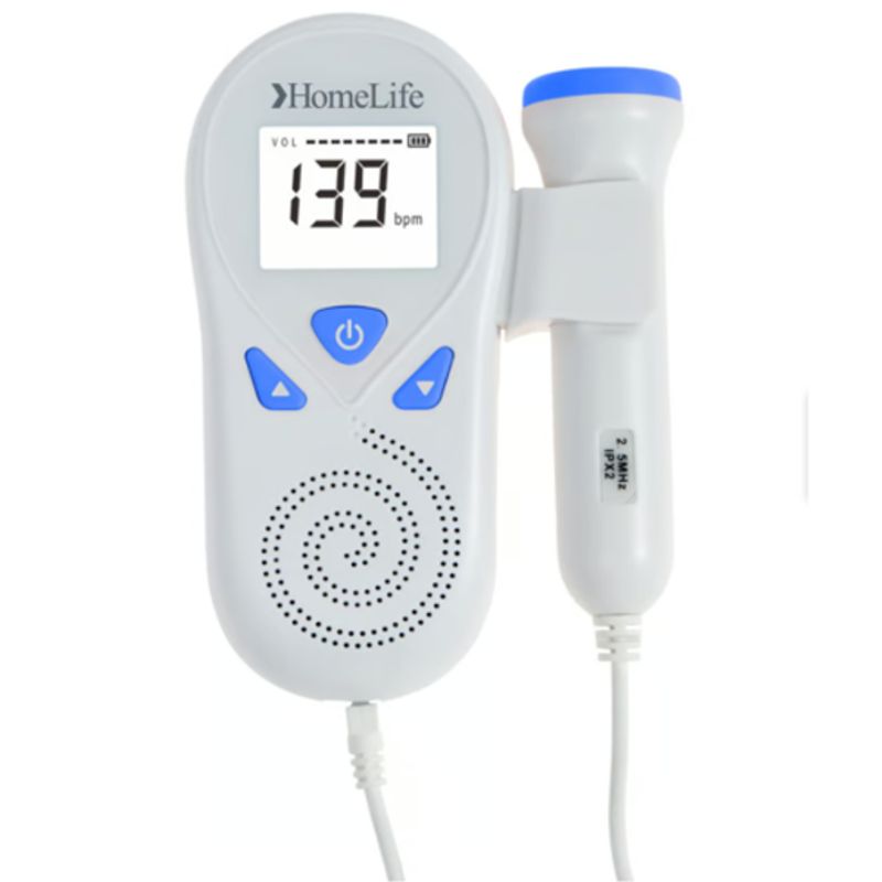 HOME LIFE - Doppler Fetal Monitor Cardiáco Bebés Azul