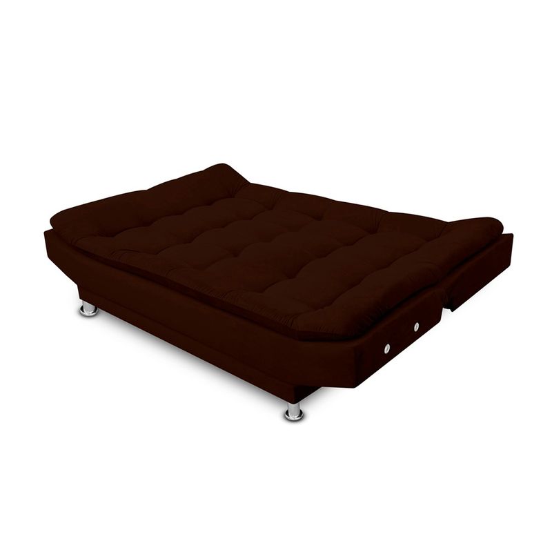MAGIC CLASS - SOFÁ CAMA CURVE ECOCUERO CAFÉ