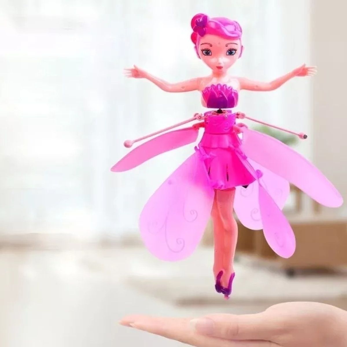 GENERICO - Muñeca Mágica Sensor Mano Juguete Hada Voladora Recargable