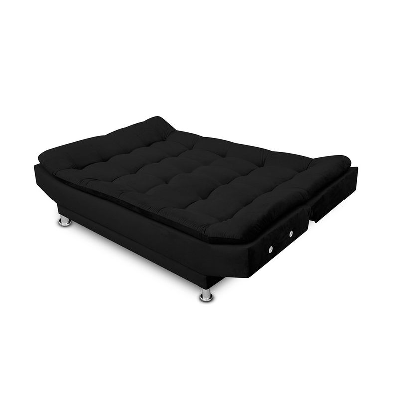 MAGIC CLASS - SOFÁ CAMA CURVE MICROFIBRA NEGRO