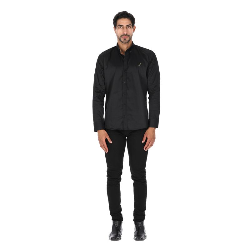 LA CHAQUETERIA - Camisa en Algodón 100% LCC2302 Negro