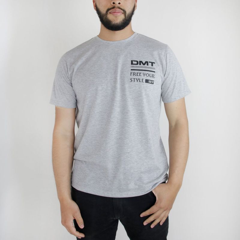 L Y H - Camiseta Para Hombre Gris Claro Marca L&H
