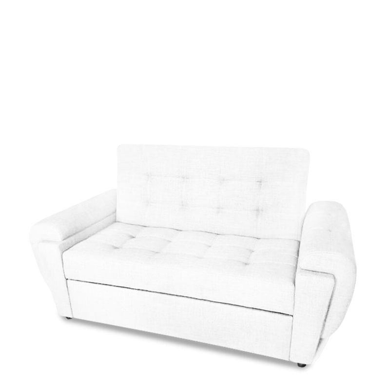 MAGIC CLASS - SOFÁ CAMA AMBAR ECOCUERO BLANCO