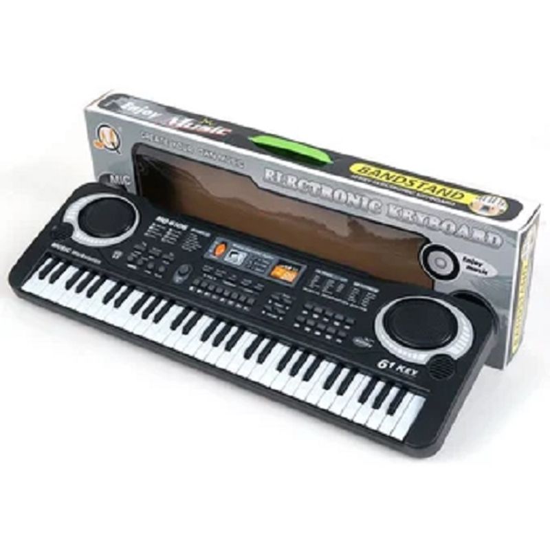 GENERICO - Piano Organeta Teclado  61 Teclas Para Niños Negro