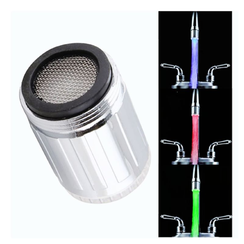 GENERICO - Led De Colores Para Grifos Incluye Adaptador Uso En Baños