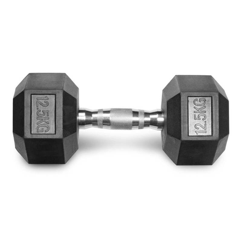 GENERICO - MANCUERNA HEXAGONAL ENCAUCHETADA 27.5 LBS / 12.5 KILOS