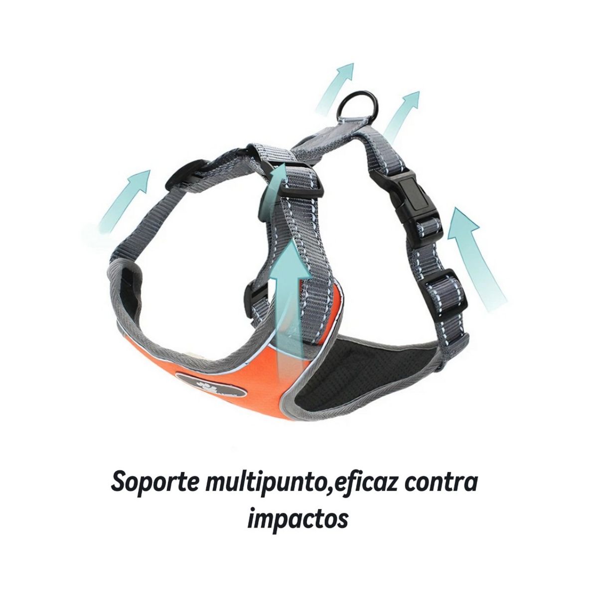 GENERICO - Chaleco Reflectivo Para Perro Color Naranja Talla L