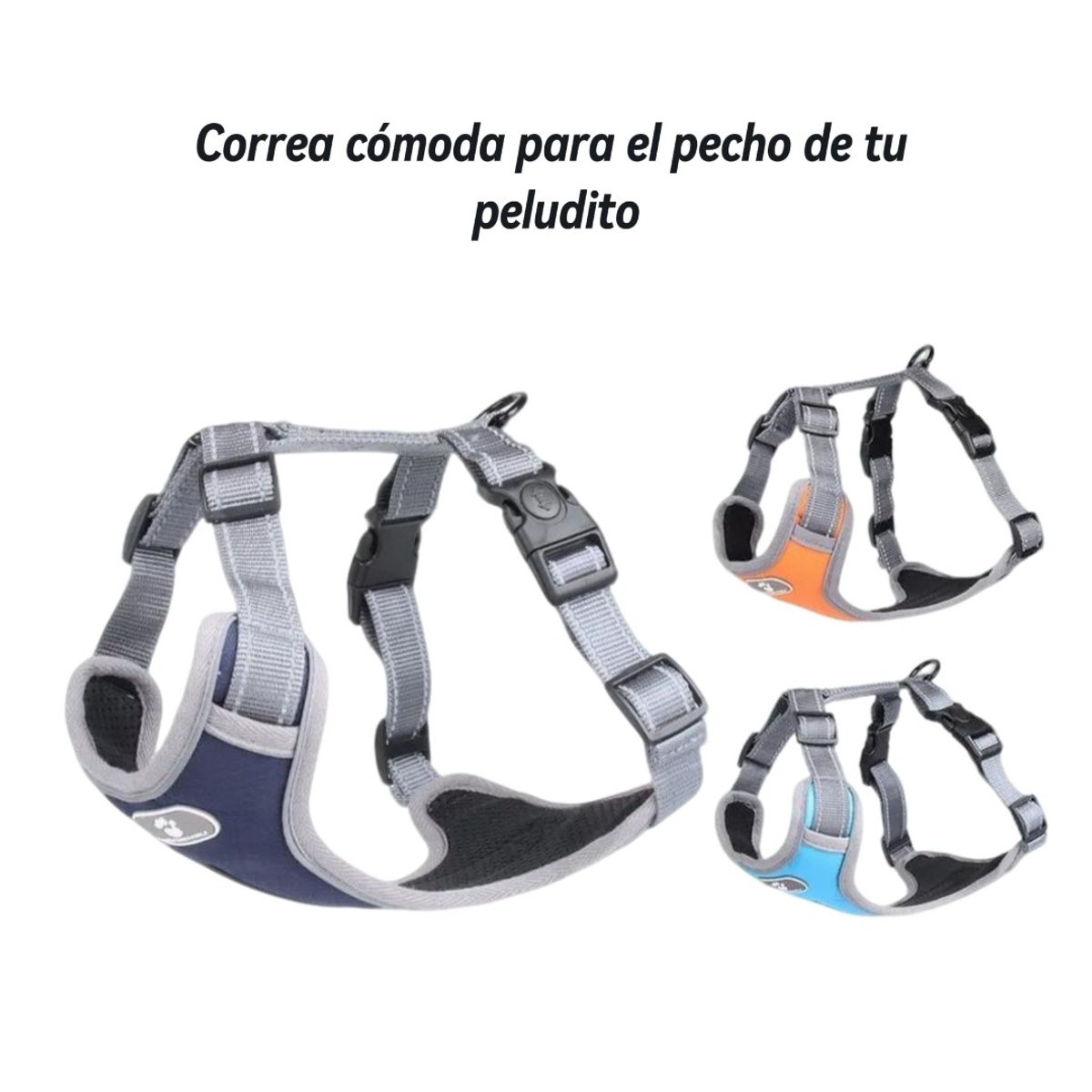 GENERICO - Chaleco Reflectivo Para Perro Color Azul Oscuro Talla S