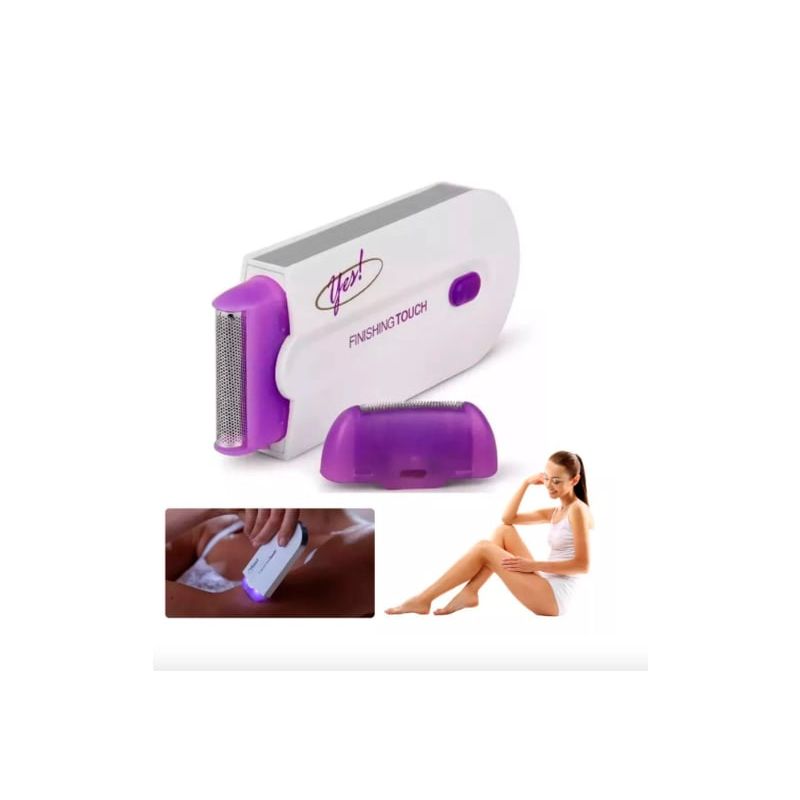 GENERICO - Mini depiladora eléctrica portátil indolora de 2 puntas Premium