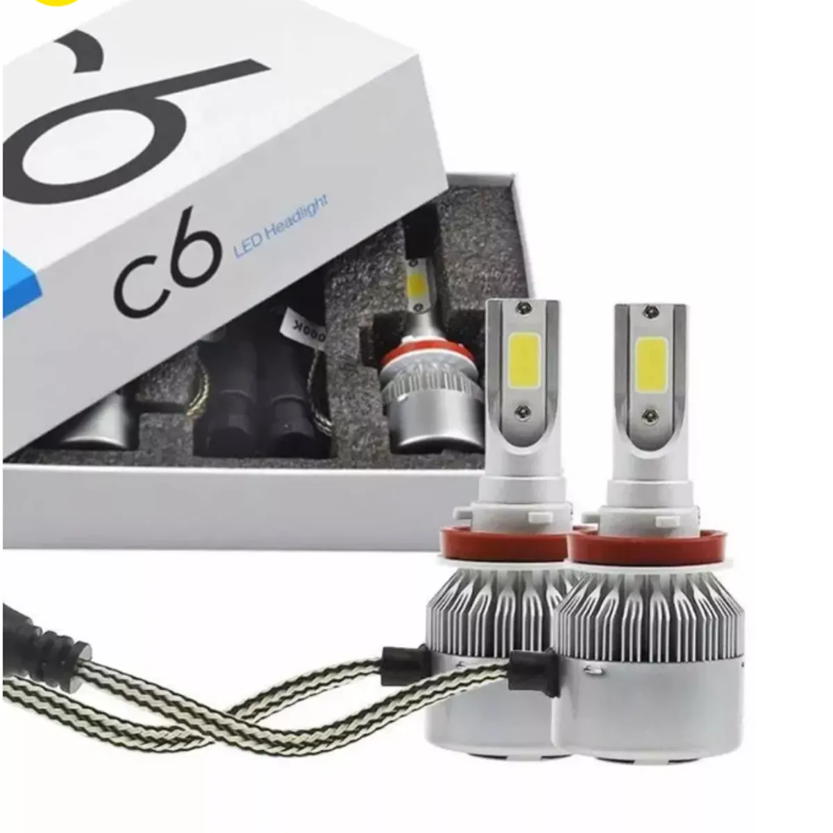 GENERICO - Par(2) H4 Bombillos Led 16000 Lmnes Moto Carro
