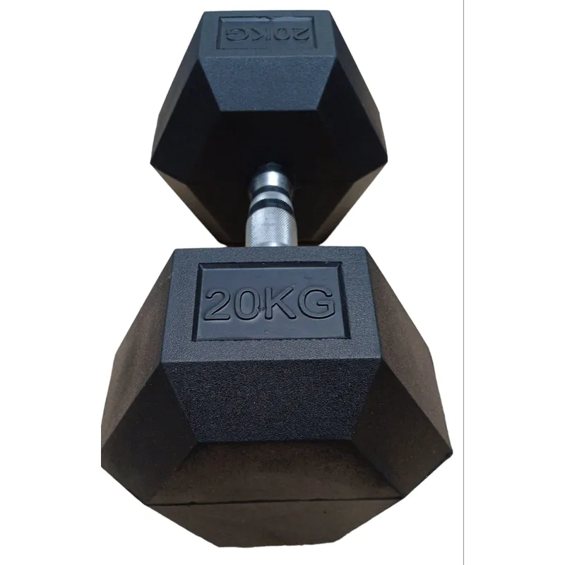 GENERICO - MANCUERNA HEXAGONAL ENCAUCHETADA 44 LBS / 20 KILOS